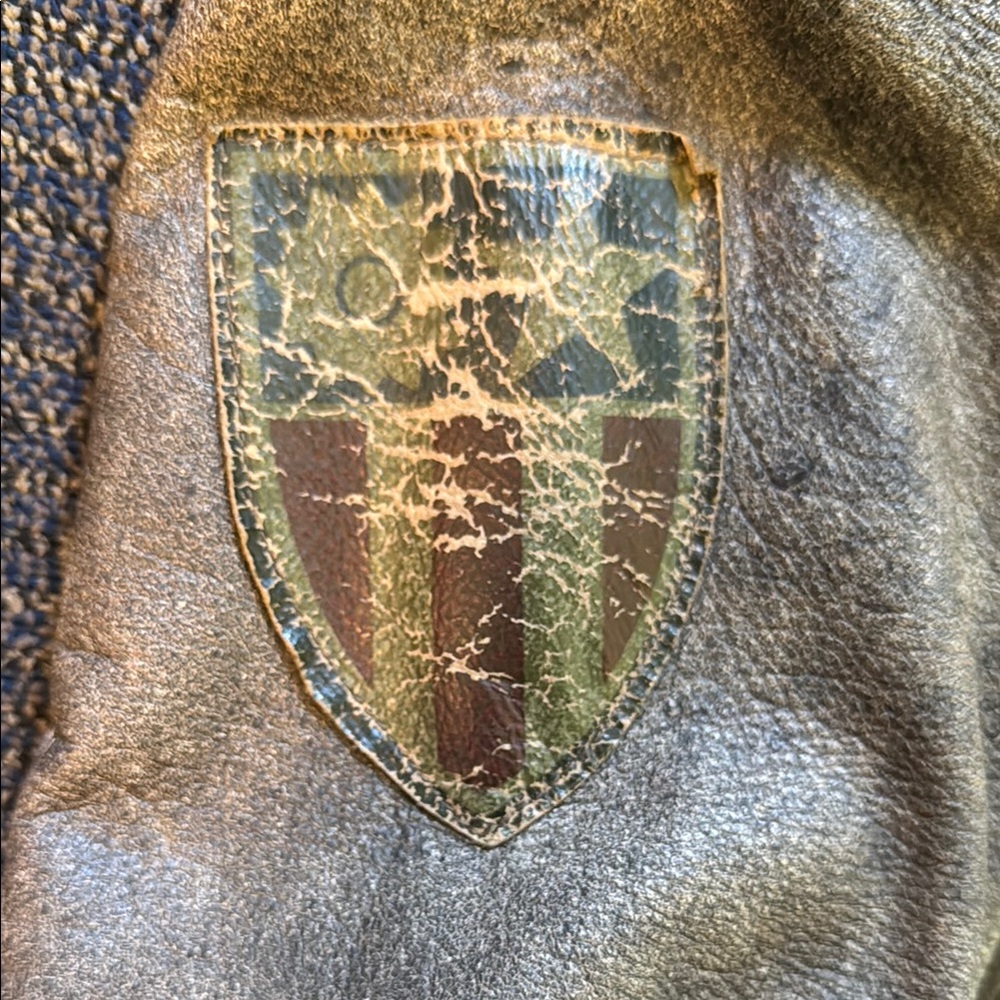 80’s Eagle Force Leather Jacket Large - image 4